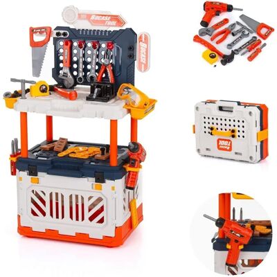 Chipolino Kinder 4-in-1 Werkbank - 90-teiliges Spielset Chipolino Kinder 4-in-1 Werkbank - 90-teiliges Spielset