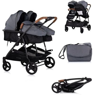 Chipolino Duo Smart Dunkelgrauer Faltbarer umwandelbarer Kinderwagen - Kinderwagen Chipolino Duo Smart Dunkelgrauer Faltbarer umwandelbarer Kinderwagen - Kinderwagen
