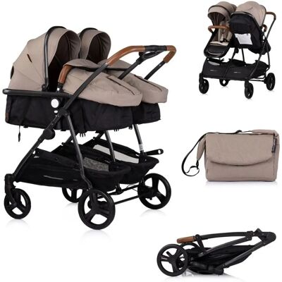 Chipolino Marke Duo Smart Zwillingskinderwagen - Geschwister, Faltbar, Umbaubar Chipolino Marke Duo Smart Zwillingskinderwagen - Geschwister, Faltbar, Umbaubar