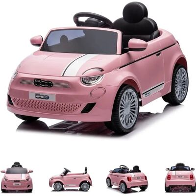 Fiat 500 Elektrisches Kinderauto - Pink - Electric Ride-On Car Fiat 500 Elektrisches Kinderauto - Pink - Electric Ride-On Car