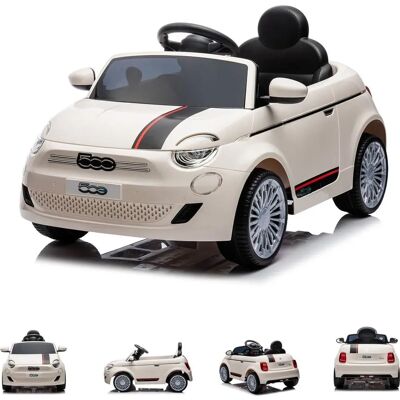 Chipolino Fiat 500 Weiß Elektrisches Spielzeugauto - Realistisch, Fernbedienung & Sicher Chipolino Fiat 500 Weiß Elektrisches Spielzeugauto - Realistisch, Fernbedienung & Sicher