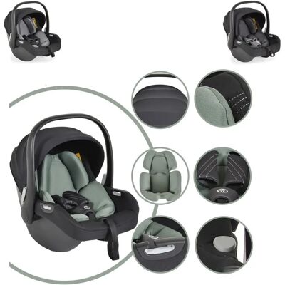 Cangaroo Babyschale i-Size - Rückwärts, Verstellbarer Kopfstütze, Grün Cangaroo Babyschale i-Size - Rückwärts, Verstellbarer Kopfstütze, Grün
