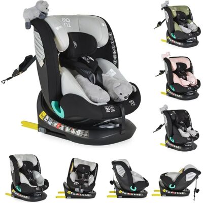 Moni Serengeti i-Size Kinderautostoel - Grijs - Veiligheid & Comfort Moni Serengeti i-Size Kinderautostoel - Grijs - Veiligheid & Comfort