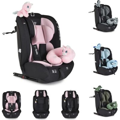 Moni i-Size i-Safe Kindersitz - Pink - 13-fach verstellbar - Autositz Moni i-Size i-Safe Kindersitz - Pink - 13-fach verstellbar - Autositz