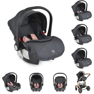 Siège auto bébé Moni Trio i-Size - Sécurité, Coussin doux, Adaptateur - Publicité Siège auto bébé Moni Trio i-Size - Sécurité, Coussin doux, Adaptateur - Publicité