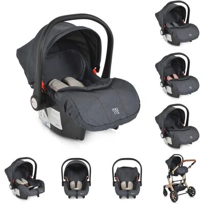 Moni Baby Autostoel Trio i-Size - Adapter, Voetbeschermer, Zacht Kussen Moni Baby Autostoel Trio i-Size - Adapter, Voetbeschermer, Zacht Kussen