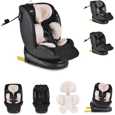 Cangaroo Kinderautositz i-Size Castor - Gruppe 0/1/2/3 - Beige/rosa Cangaroo Kinderautositz i-Size Castor - Gruppe 0/1/2/3 - Beige/rosa