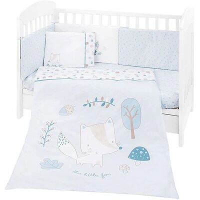 Kikkaboo Baby Bettwäsche - Blau - 6 Stück Kikkaboo Baby Bettwäsche - Blau - 6 Stück