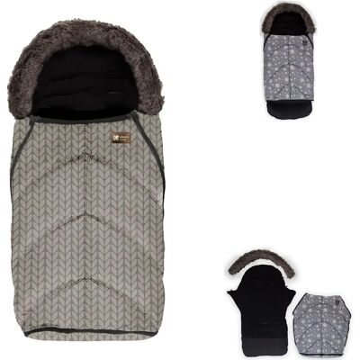 Kikkaboo Brauner Nylon-Fußsack - Kinderwagenbezug Kikkaboo Brauner Nylon-Fußsack - Kinderwagenbezug