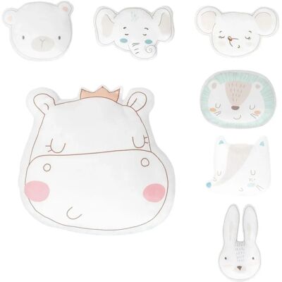 Kikkaboo Baby Kissen Plüschtier - Tierförmiger Weichkissen ab Geburt Kikkaboo Baby Kissen Plüschtier - Tierförmiger Weichkissen ab Geburt