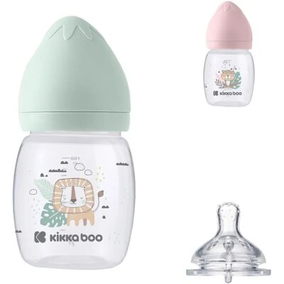 Kikkaboo Kikkaboo Dětská láhev na vodu Savanna 180 ml - Anti-kolika S širokým hrdlem Zelená Kikkaboo Kikkaboo Dětská láhev na vodu Savanna 180 ml - Anti-kolika S širokým hrdlem Zelená