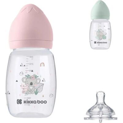 Kikkaboo Savanna Anti-colic Baby Bottle - Pink - 260 ml Kikkaboo Savanna Anti-colic Baby Bottle - Pink - 260 ml