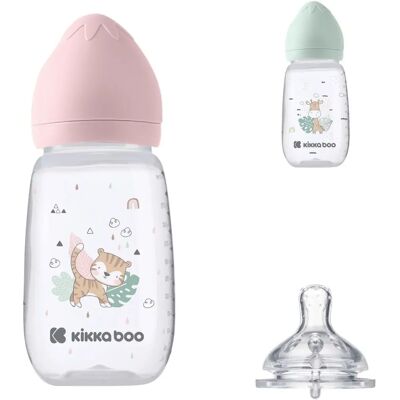 Kikkaboo Babyflasche Savanne 310ml Silikonsauger Größe L Anti-Kolik - Babyflasche Kikkaboo Babyflasche Savanne 310ml Silikonsauger Größe L Anti-Kolik - Babyflasche