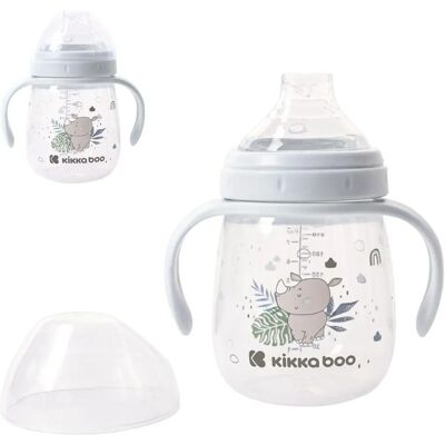 Dětská hrneček Kikkaboo Savanna - 240 ml, Modrý, s držadlem, od 6 měsíců Dětská hrneček Kikkaboo Savanna - 240 ml, Modrý, s držadlem, od 6 měsíců