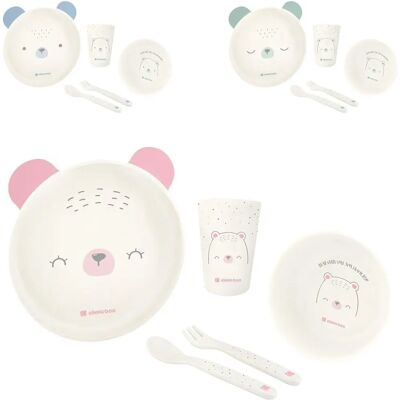 Kikkaboo Kinder-Geschirrset Bär mit mir - 5 Stück Kikkaboo Kinder-Geschirrset Bär mit mir - 5 Stück
