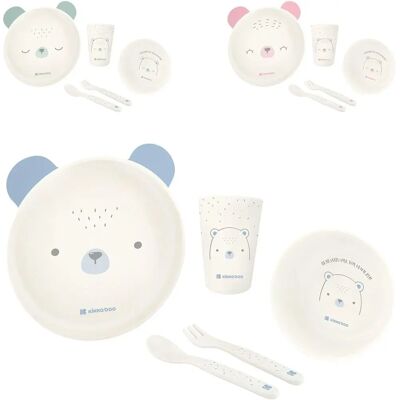 Kikkaboo Kindergeschirr-Set Blau mit Tiermotiv - Kinder Geschirr Kikkaboo Kindergeschirr-Set Blau mit Tiermotiv - Kinder Geschirr