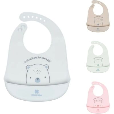 Kikkaboo Babylatz Bear with me Silikon - Wasserdicht, Krümelschutz, Verstellbar Kikkaboo Babylatz Bear with me Silikon - Wasserdicht, Krümelschutz, Verstellbar