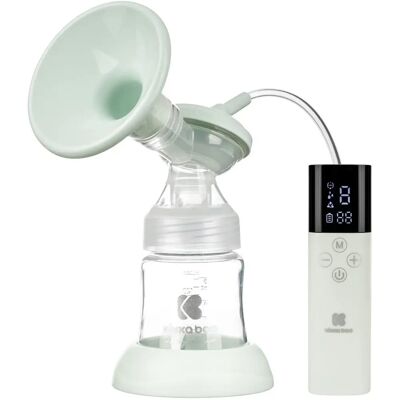 Kikkaboo Caily Elektrická kojenecká pumpa - 150ml, Paměť, Dotykový displej, Světle zelená Kikkaboo Caily Elektrická kojenecká pumpa - 150ml, Paměť, Dotykový displej, Světle zelená