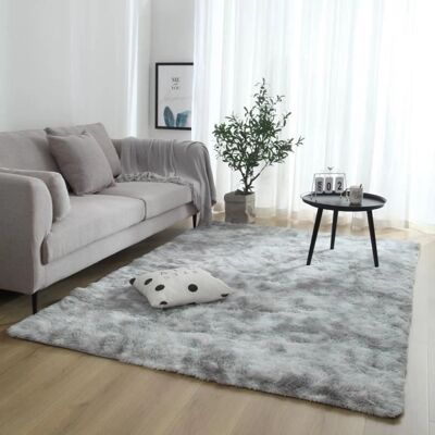 FREOSEN - Alfombra Shaggy 120x160cm Gris Antideslizante FREOSEN - Alfombra Shaggy 120x160cm Gris Antideslizante