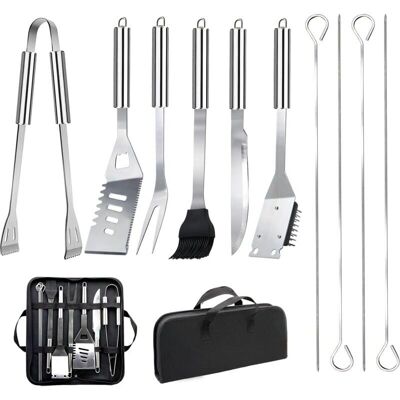 FREOSEN - Barbecue 11Pcs - Acero inoxidable FREOSEN - Barbecue 11Pcs - Acero inoxidable