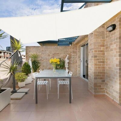FREOSEN Vela de sombra 3x5m - Protección UV para exteriores FREOSEN Vela de sombra 3x5m - Protección UV para exteriores