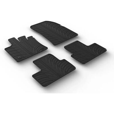 GledRing Op maat gemaakte rubber matten - 4 stuks voor Renault Captur II GledRing Op maat gemaakte rubber matten - 4 stuks voor Renault Captur II