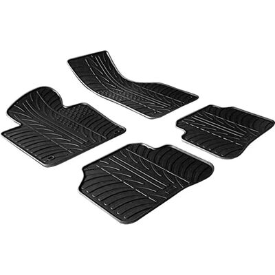 Tappetini in gomma Gledring per Volkswagen Passat - 4 pezzi, nero, adattamento originale Tappetini in gomma Gledring per Volkswagen Passat - 4 pezzi, nero, adattamento originale