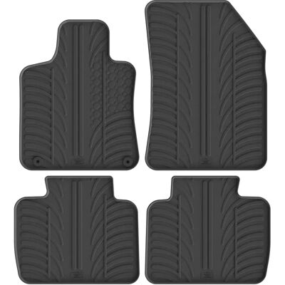 Gledring Tapetes de Borracha - Peugeot 508 II 2019 - 4 peças, Preto Gledring Tapetes de Borracha - Peugeot 508 II 2019 - 4 peças, Preto