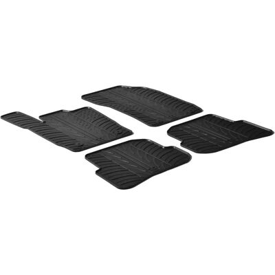Tapis en Caoutchouc Gledring pour Audi A1 2010 - 4 Pièces Tapis en Caoutchouc Gledring pour Audi A1 2010 - 4 Pièces