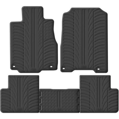 Tappetini in Gomma GLED RING per Honda CR-V 2012-2018 - 5 pezzi, Nero Tappetini in Gomma GLED RING per Honda CR-V 2012-2018 - 5 pezzi, Nero