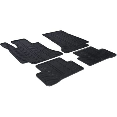 Tapis en Caoutchouc Gledring pour Mercedes C-Class W205 - 4 Pièces, Noir Tapis en Caoutchouc Gledring pour Mercedes C-Class W205 - 4 Pièces, Noir