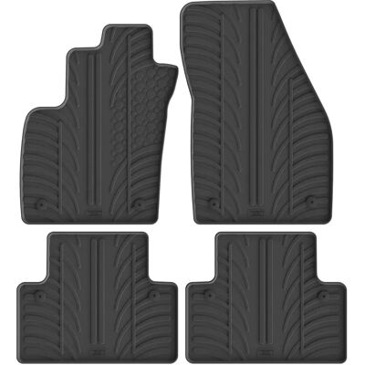 Tapetes de Borracha GledRing para Volvo S40/V50 - 4 Peças - Preto Tapetes de Borracha GledRing para Volvo S40/V50 - 4 Peças - Preto