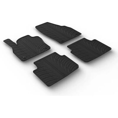 Tappeti Gledring - 4 Pezzi Neri per Skoda Fabia 2014 - Gomma Tappeti Gledring - 4 Pezzi Neri per Skoda Fabia 2014 - Gomma