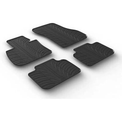 Tappeti in gomma su misura GledRing per BMW X1 F48 - 4 pezzi, Nero Tappeti in gomma su misura GledRing per BMW X1 F48 - 4 pezzi, Nero