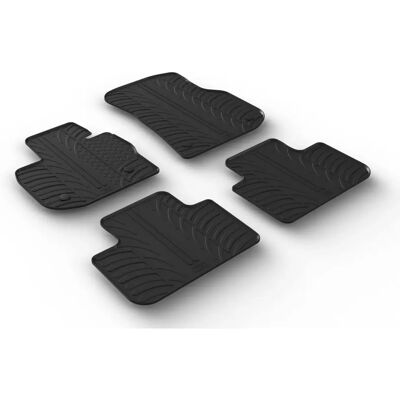 Tapis Gledring pour BMW X4 G02 2018 - 4 pièces, Caoutchouc, Noir Tapis Gledring pour BMW X4 G02 2018 - 4 pièces, Caoutchouc, Noir