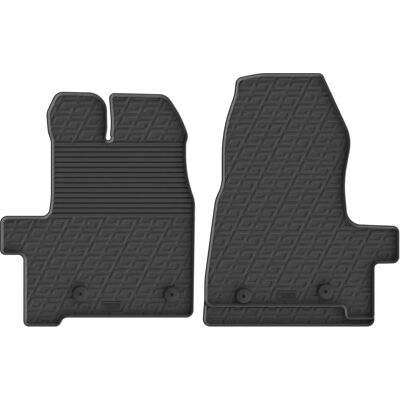 Tapis en Caoutchouc GLEDRING pour Ford Transit Custom - 2 pièces - Noir Tapis en Caoutchouc GLEDRING pour Ford Transit Custom - 2 pièces - Noir