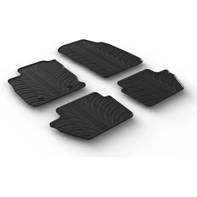 Tapis en caoutchouc GledRing pour Ford EcoSport 2017 - 4 pièces Tapis en caoutchouc GledRing pour Ford EcoSport 2017 - 4 pièces