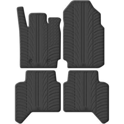 Tapetes de Borracha GledRing para Ford Ranger Double Cab - 4 peças Tapetes de Borracha GledRing para Ford Ranger Double Cab - 4 peças