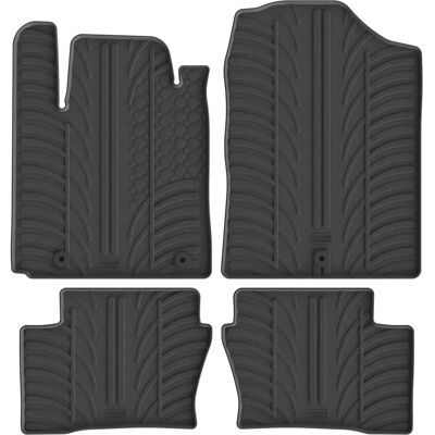 Gledring - T-Design 4 pezzi - Nero - Tappeti auto Gledring - T-Design 4 pezzi - Nero - Tappeti auto