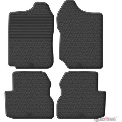 GLEDRING - Jimny FJ - Rubber - 4-Pieces - Car Mat GLEDRING - Jimny FJ - Rubber - 4-Pieces - Car Mat