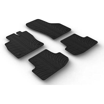 Ensemble de Tapis en Caoutchouc GledRing pour Audi A3 - 4 pièces Ensemble de Tapis en Caoutchouc GledRing pour Audi A3 - 4 pièces