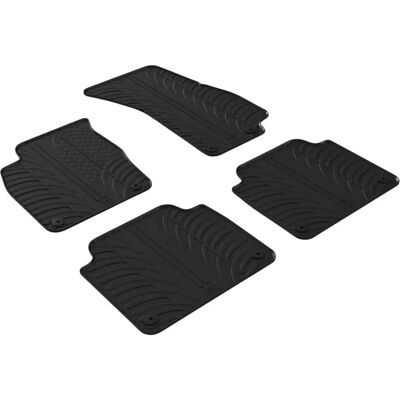 GLEDRING - Audi A8 (4N) 2018- - Materiale Gomma - Conteggio 4 - Profilo T - Tappetini in gomma GLEDRING - Audi A8 (4N) 2018- - Materiale Gomma - Conteggio 4 - Profilo T - Tappetini in gomma