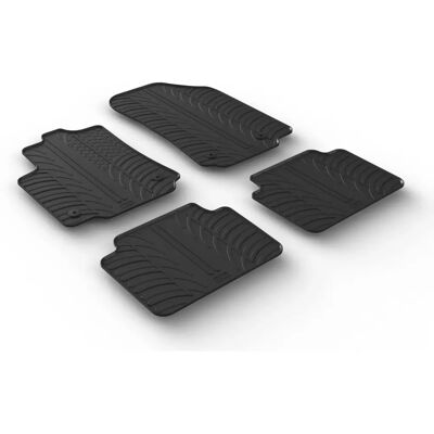 Tapetes de Borracha Gledring para Citroën C3 Aircross - Conjunto de 4 - Proteção do Piso Tapetes de Borracha Gledring para Citroën C3 Aircross - Conjunto de 4 - Proteção do Piso