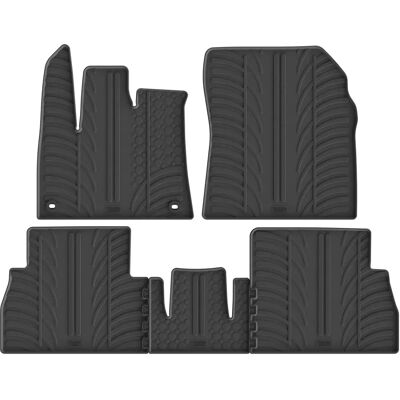 Tapis GledRing - En Caoutchouc pour Citroën Berlingo & Opel Combo - 3 Pièces Tapis GledRing - En Caoutchouc pour Citroën Berlingo & Opel Combo - 3 Pièces