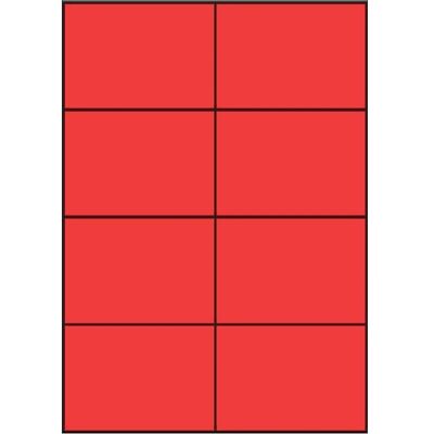 Sorex 3427 Rote Matte Selbstklebende Etiketten - A4 Sorex 3427 Rote Matte Selbstklebende Etiketten - A4