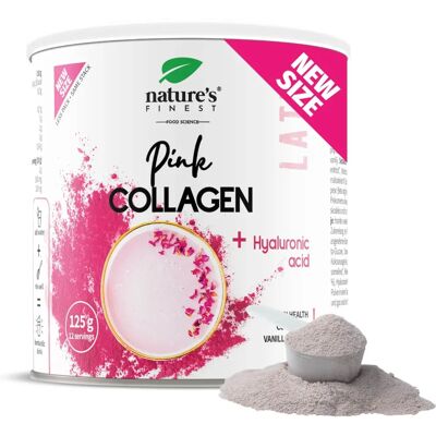 Pink Collagen prášková latte nápoj - Nature's Finest Pink Collagen prášková latte nápoj - Nature's Finest