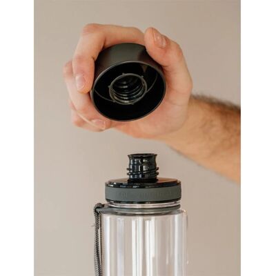 Bouteille d'eau Equa Plain - 600ml - Noir - Publicité Bouteille d'eau Equa Plain - 600ml - Noir - Publicité