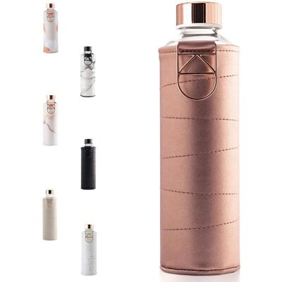 Bottiglia d'acqua Equa Mismatch - 750ml Vetro di borosilicato, Bronze - Unisex Bottiglia d'acqua Equa Mismatch - 750ml Vetro di borosilicato, Bronze - Unisex