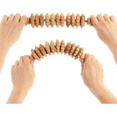 Accessoires Tuuli Rouleau de Massage Anticellulite en Bois - Massager Accessoires Tuuli Rouleau de Massage Anticellulite en Bois - Massager