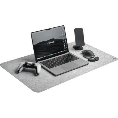 Deltahub Gris Claro Minimalista Alfombrilla de Escritorio - Ratón - 45x80cm Deltahub Gris Claro Minimalista Alfombrilla de Escritorio - Ratón - 45x80cm